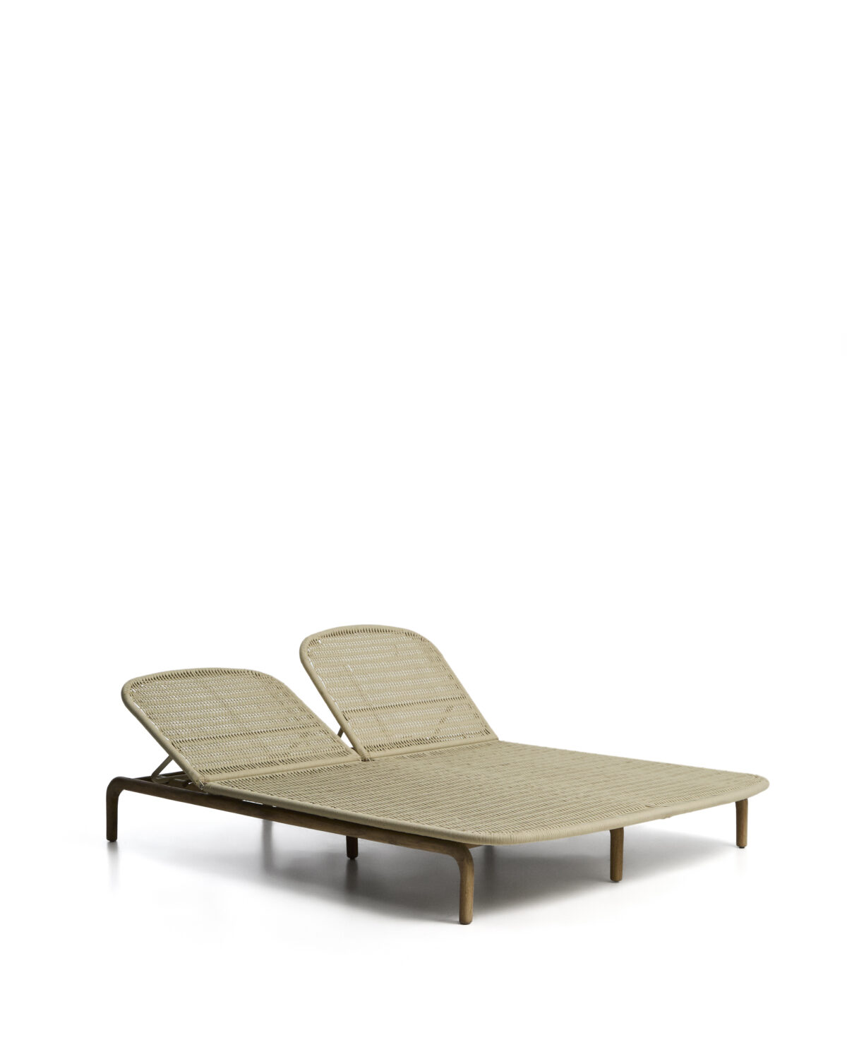 Kave Home Alipa tweepersoons ligstoel van massief acaciahout en ecru touw FSC 100% - Afbeelding 7