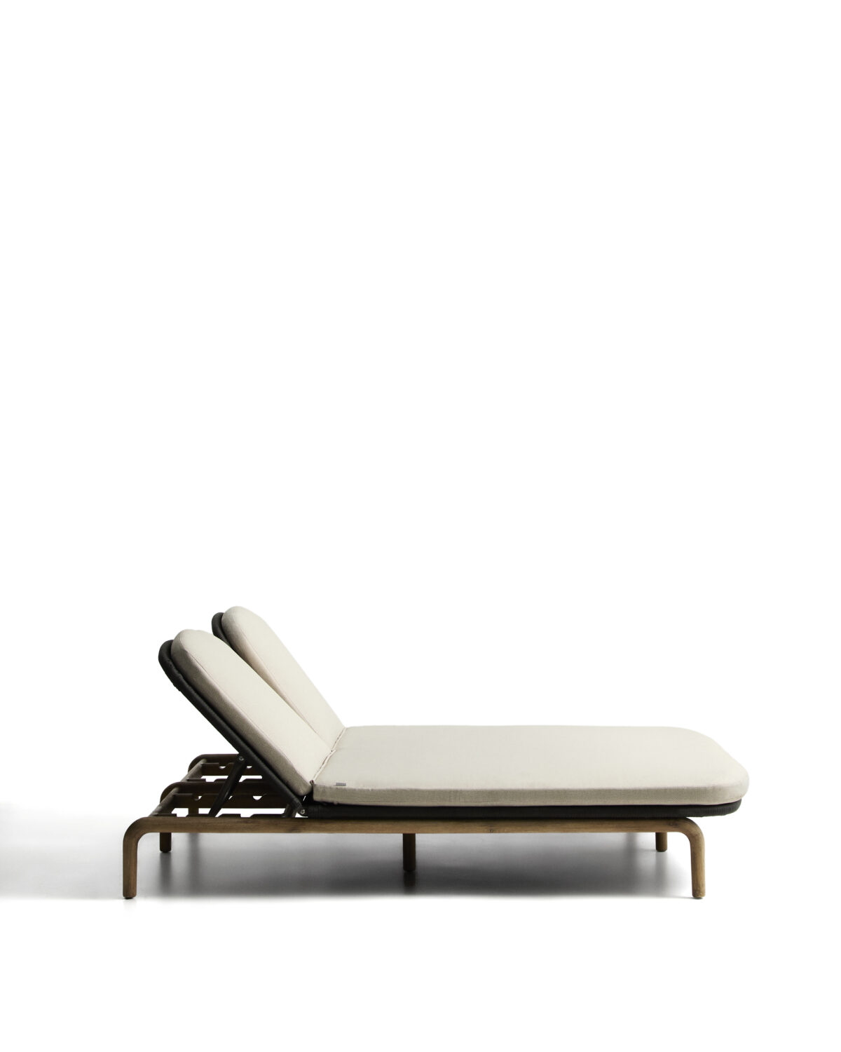 Kave Home Alipa tweepersoons ligstoel van massief acaciahout en donkergrijs touw FSC 100% - Afbeelding 7