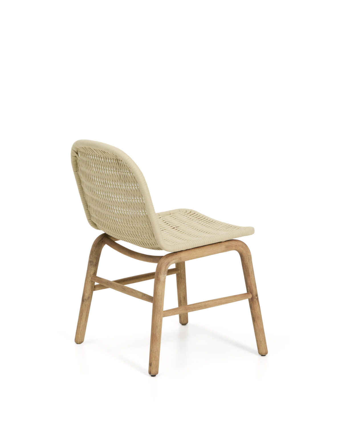 Kave Home Alipa stoel van massief acaciahout en ecru touw FSC 100% - Afbeelding 6