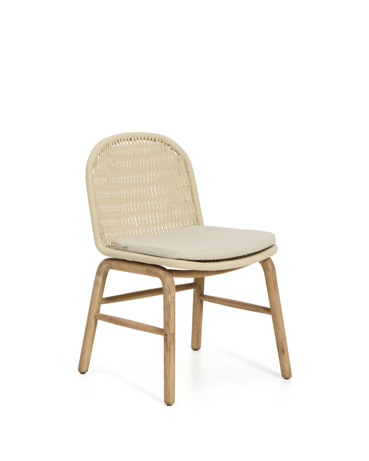 Kave Home Alipa stoel van massief acaciahout en ecru touw FSC 100% - Afbeelding 7