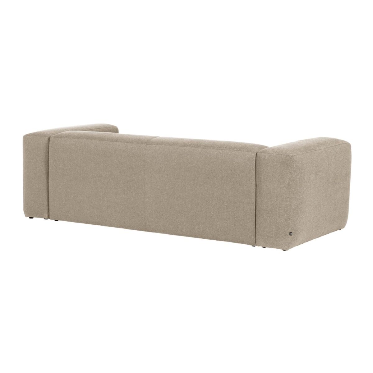 Kave Home Blok 3-zitsbank in beige chenille 240 cm FSC Mix Credit - Afbeelding 8