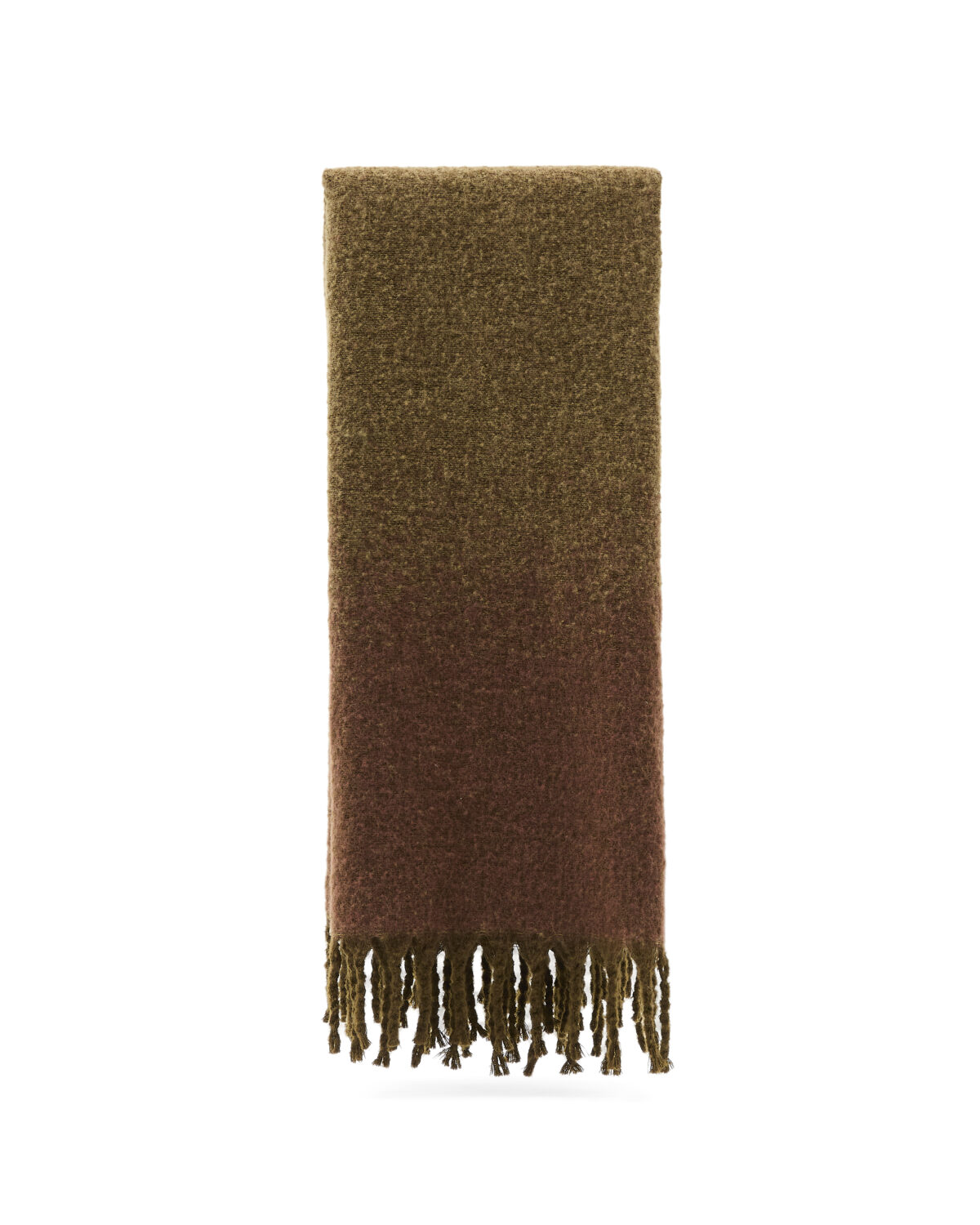 Kave Home Elvori deken groen met franjes 170 x 130 cm - Afbeelding 5