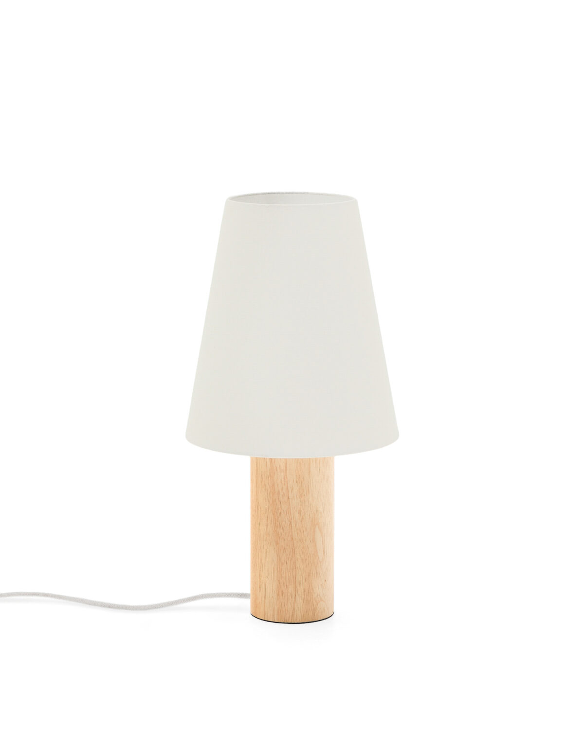 Kave Home Marga tafellamp van massief rubberhout met een naturelkleurige afwerking - Afbeelding 13