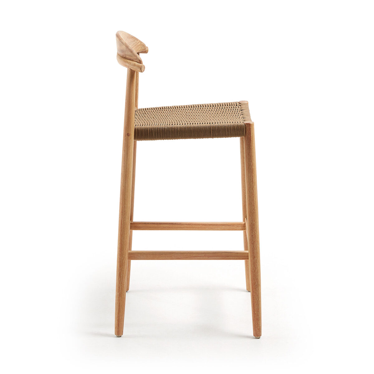 Kave Home Nina massief acaciahouten kruk hoogte 76 cm FSC 100% - Afbeelding 4