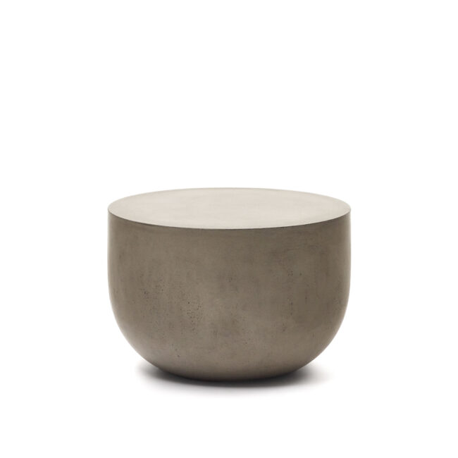 Kave Home Ronde salontafel Garbet in cement Ø 60 cm