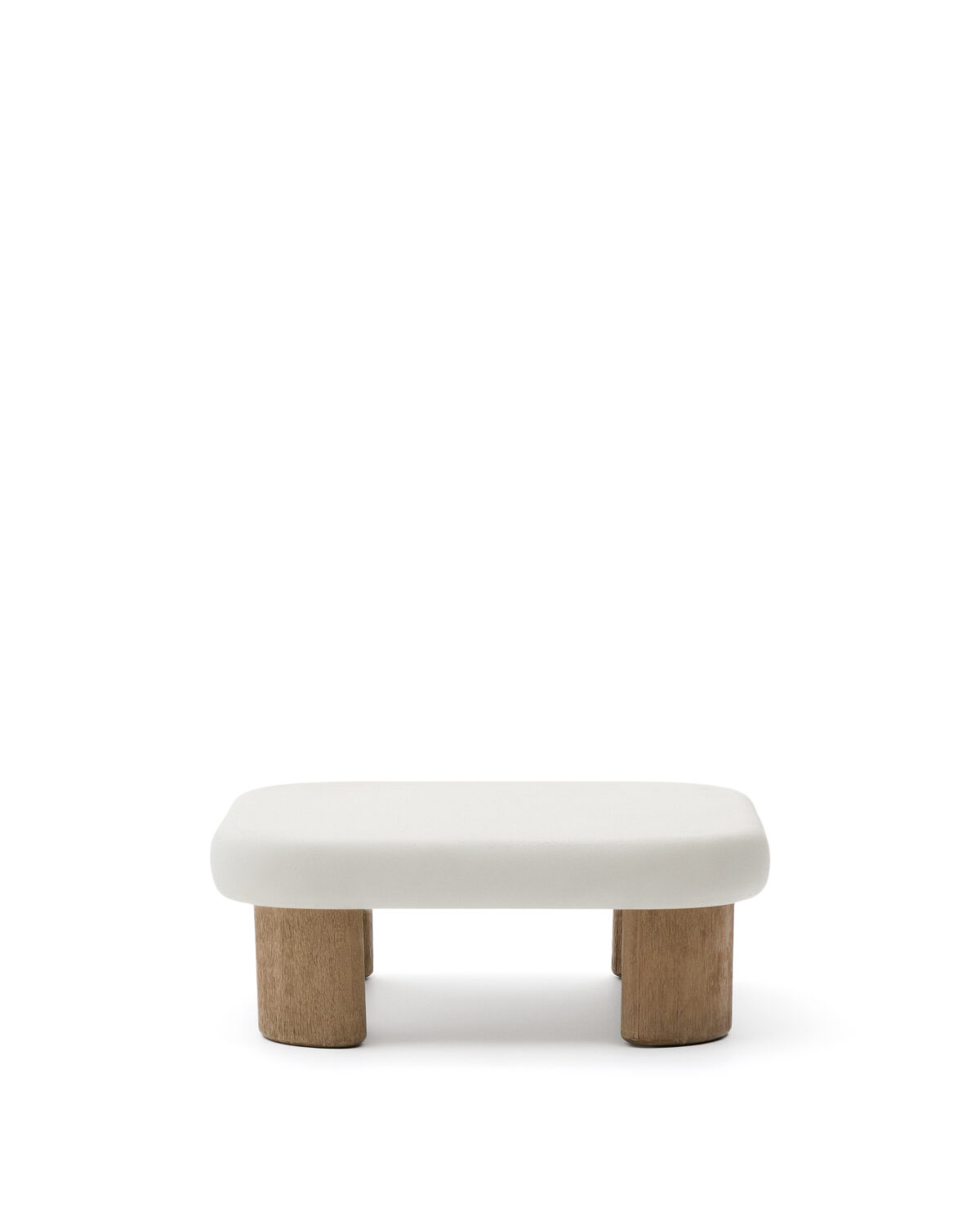 Kave Home Labra salontafel van cement en acaciahout 80 x 80 cm FSC 100% - Afbeelding 7