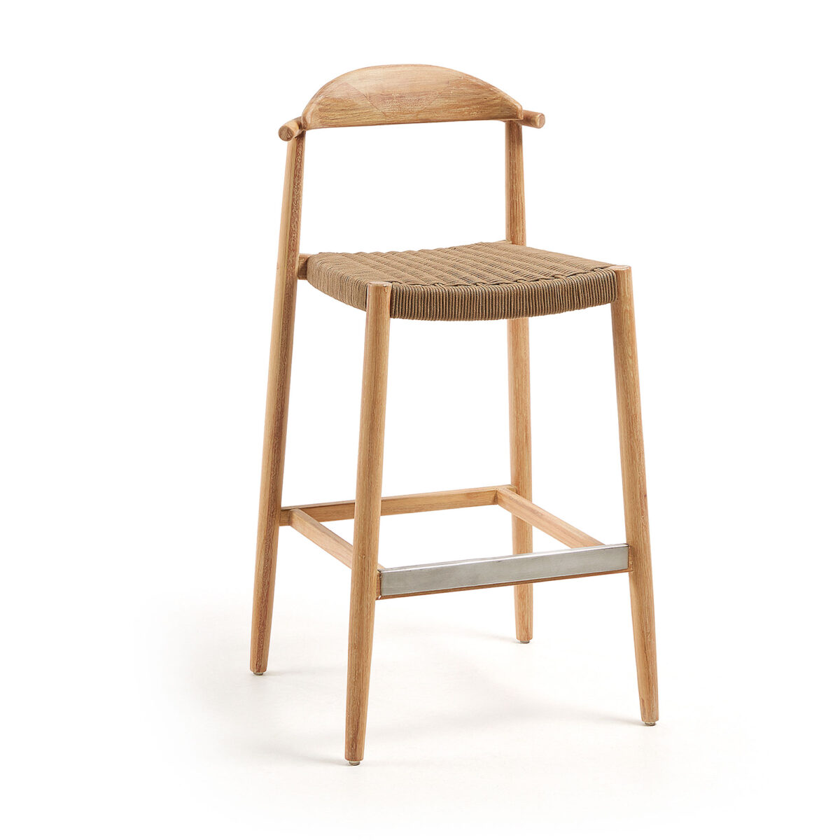 Kave Home Nina massief acaciahouten kruk hoogte 76 cm FSC 100% - Afbeelding 15