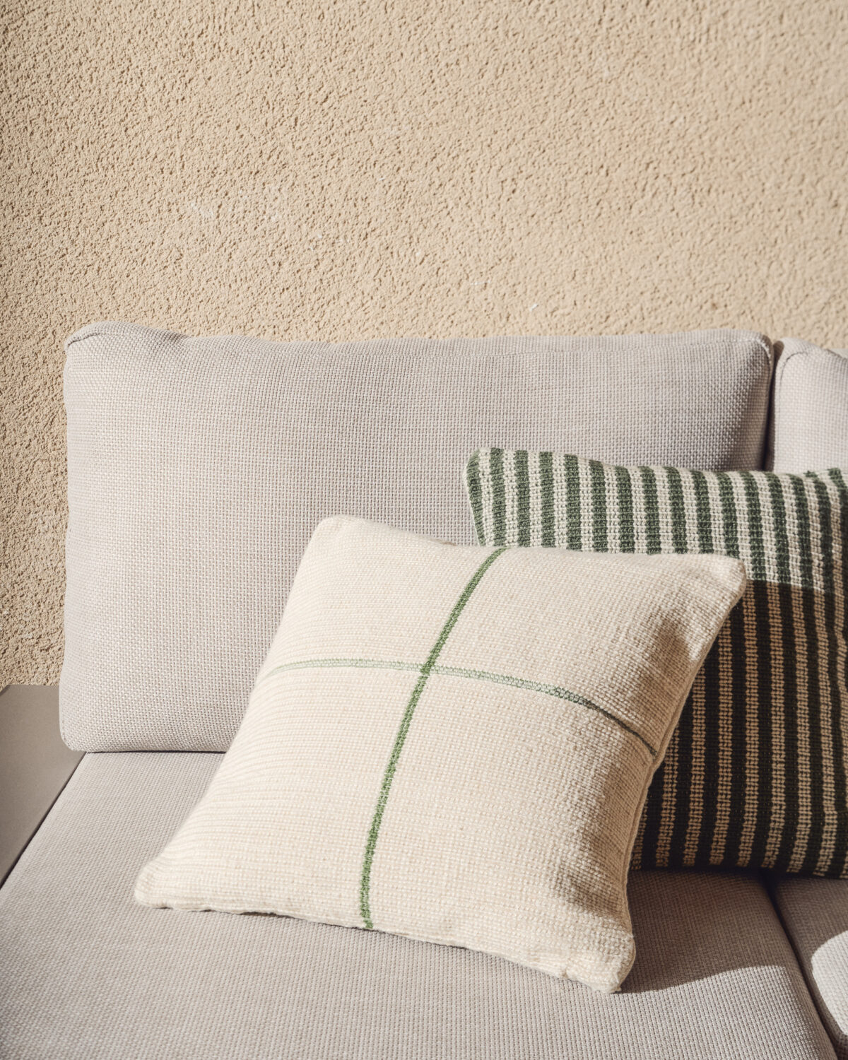 Kave Home Atima groene jacquard kussenhoes 100% PET 45 x 45 cm - Afbeelding 32