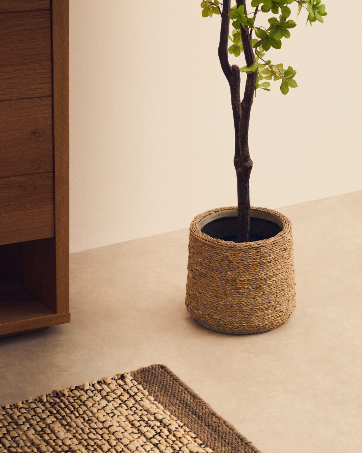 Kave Home Sigal set van 2 cement bloempotten met natuurlijke afwerking Ø 24 cm / Ø 31 cm - Afbeelding 41