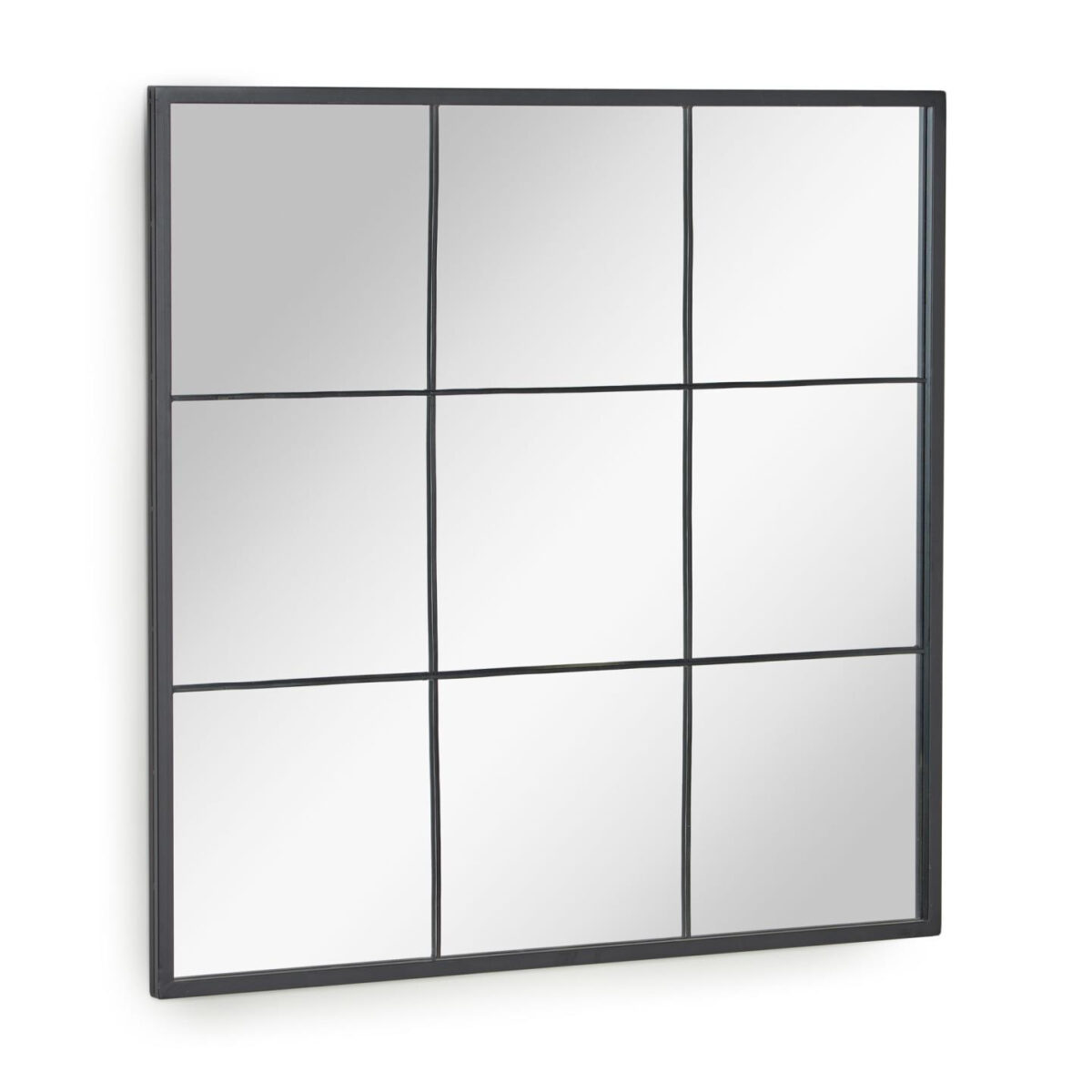 Kave Home Wandspiegel Ulrica van zwart metaal 80 x 80 cm - Afbeelding 47