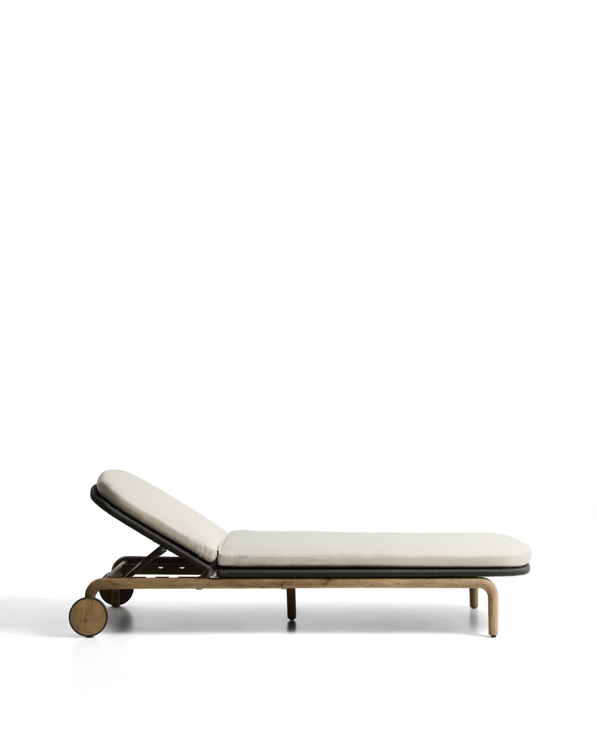 Kave Home Alipa ligstoel van massief acaciahout en donkergrijs touw FSC 100% - Afbeelding 49