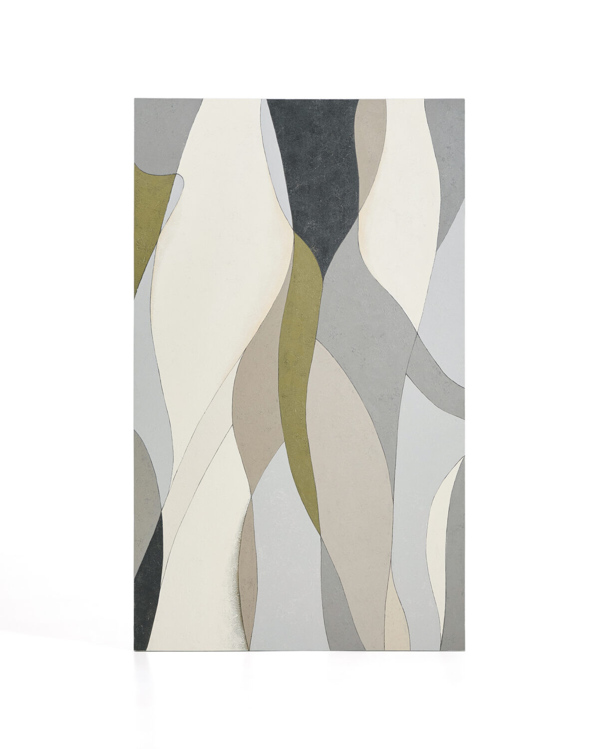 Kave Home Marvilo abstract canvas grijs en mosterdgeel 120 x 200 cm - Afbeelding 58