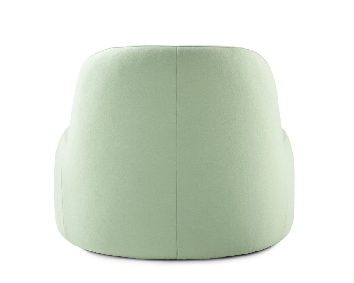 Pode Tinko fauteuil in mintgroene stof, vooraanzicht