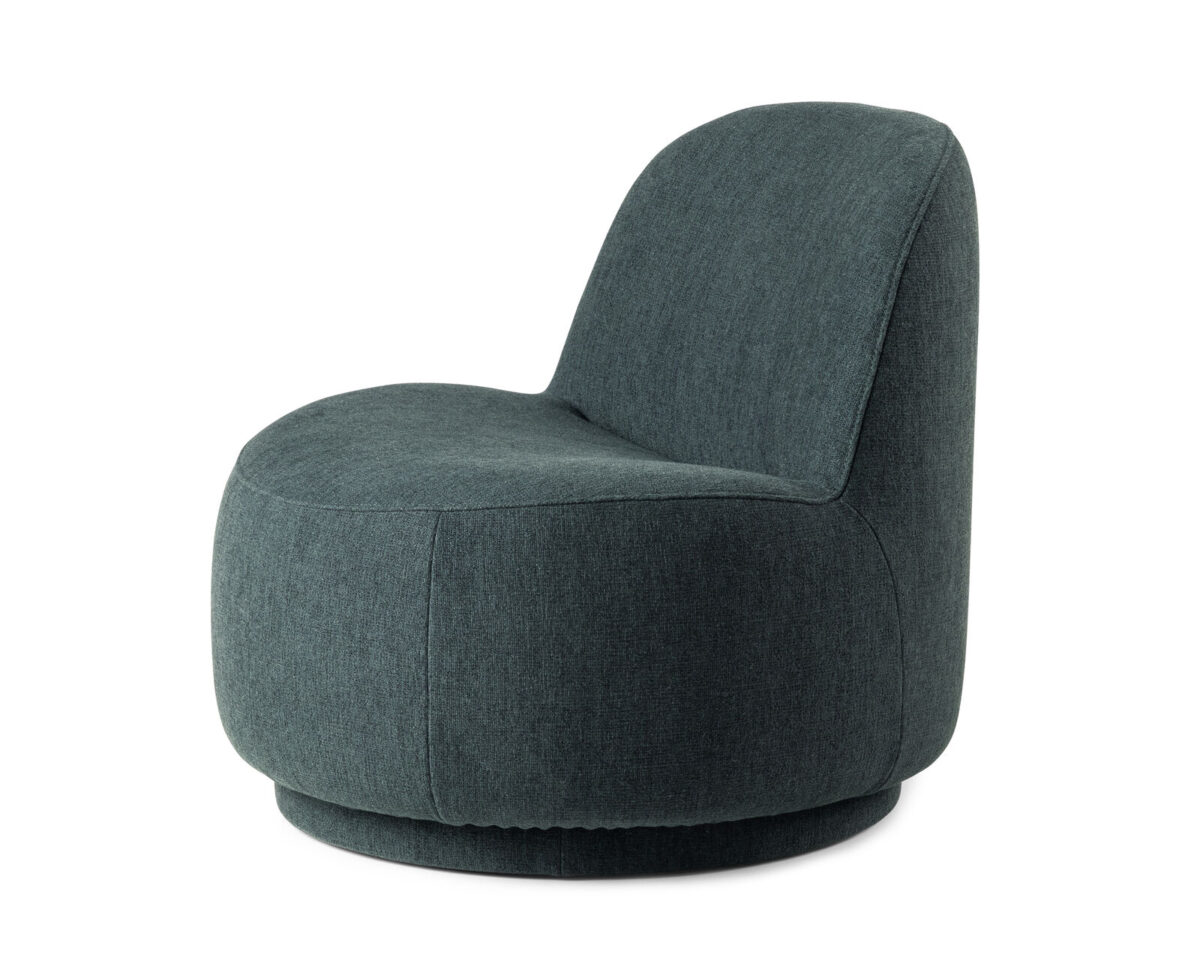 Pode Tinko fauteuil in petrolblauwe stof