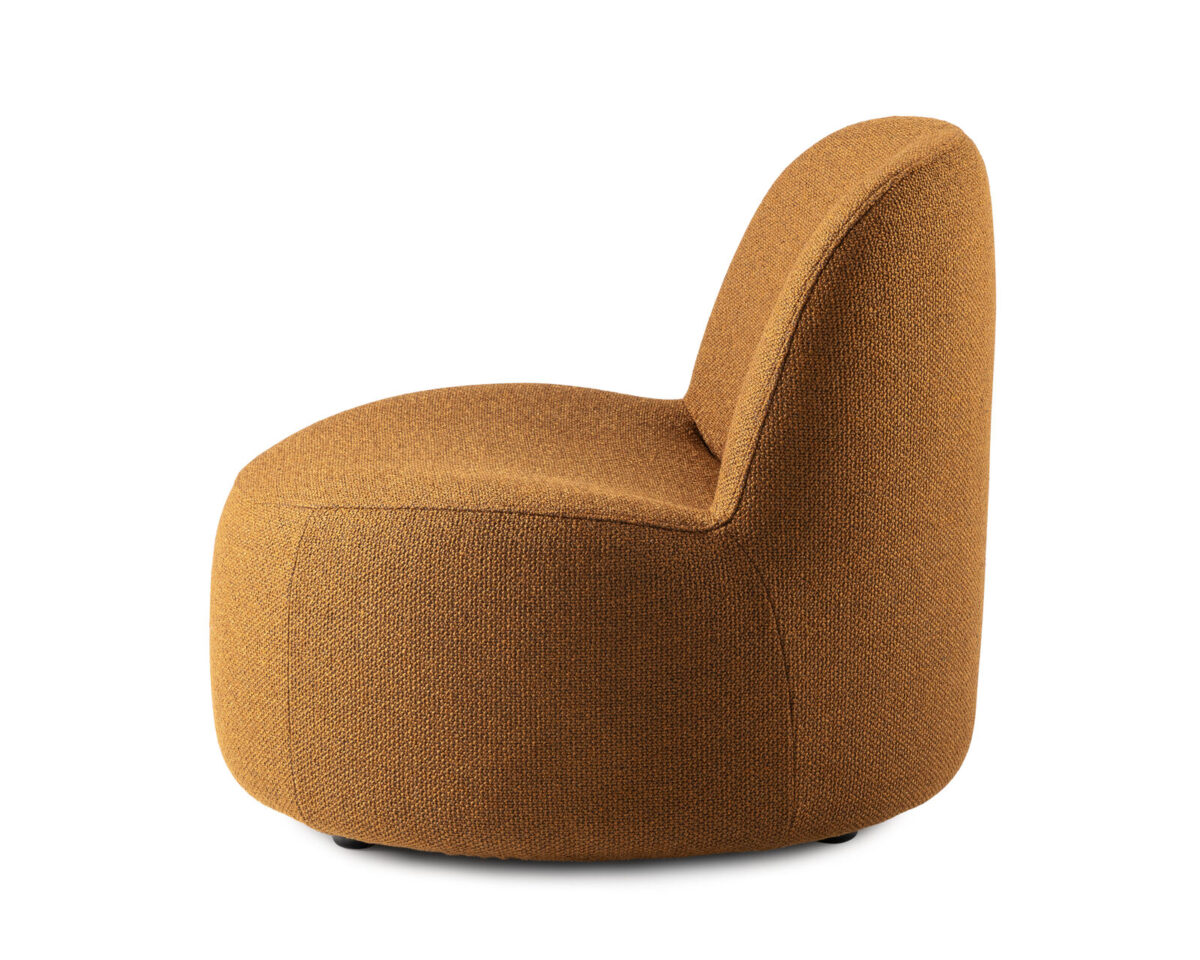 Pode Tinko fauteuil in oranje stof
