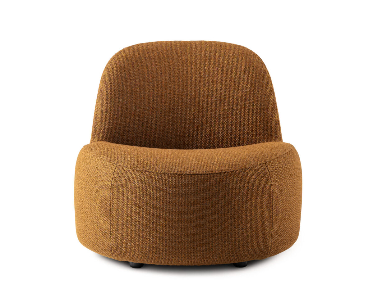 Pode Tinko fauteuil in oranje stof