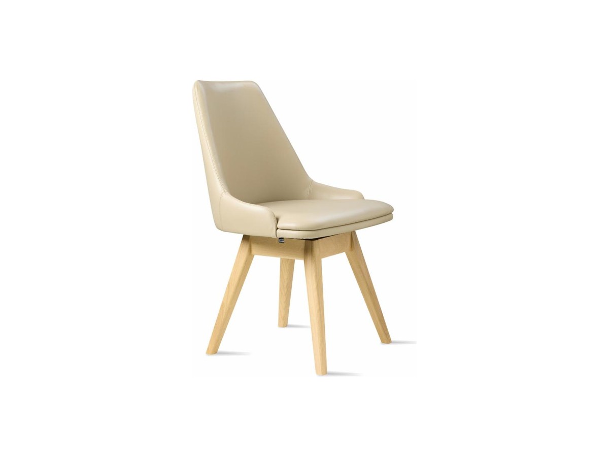 Skovby SM819 Versa eetkamerstoel met houten draaivoet