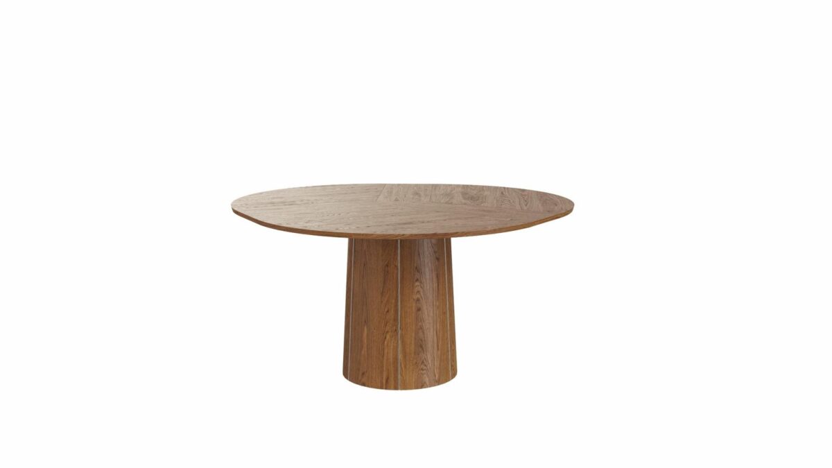 Skovby #33 uitgeklapt naar de grote diameter van 149 cm