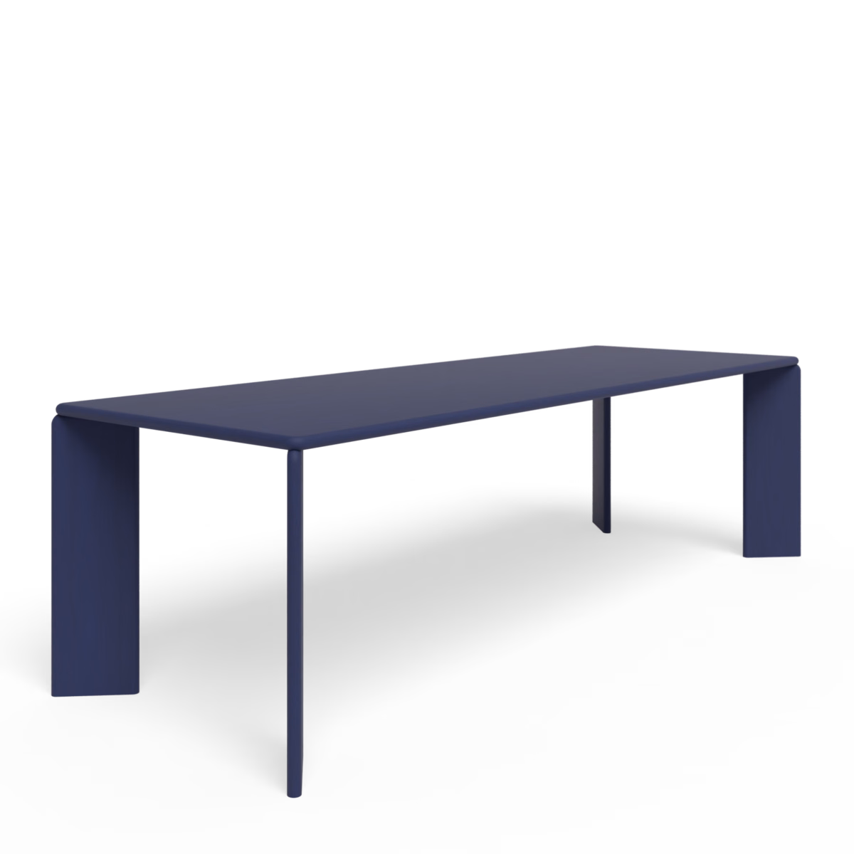 Studio HENK Soft eettafel rechthoekig eiken blauwe lak - Afbeelding 2