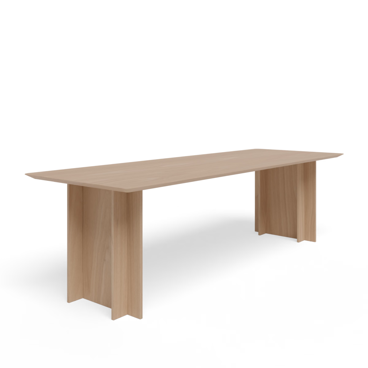 Studio HENK Column eettafel rechthoekig eiken hardwax olie natural light - Afbeelding 2