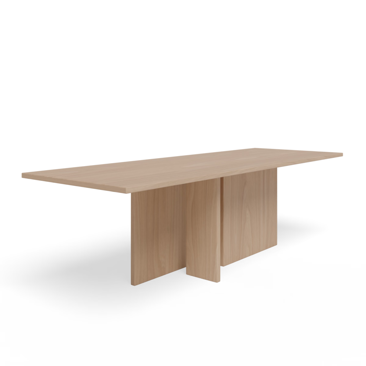 Studio HENK Federico eettafel rechthoekig eiken hardwax olie natural light - Afbeelding 2