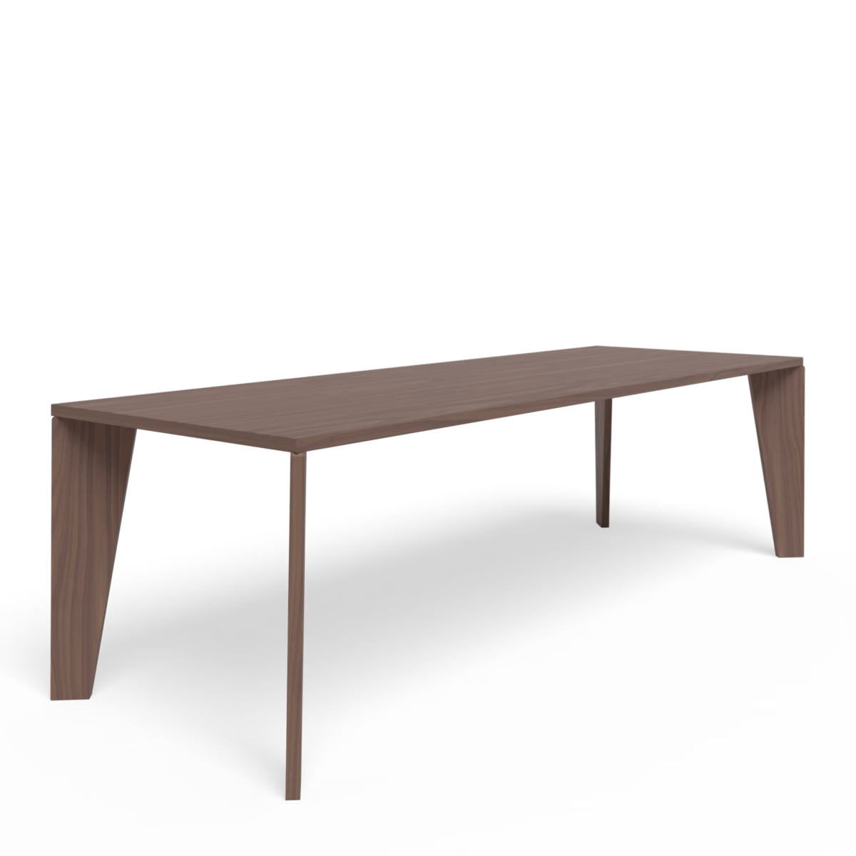 Studio HENK Taper eettafel rechthoekig walnoot naturel lak - Afbeelding 2