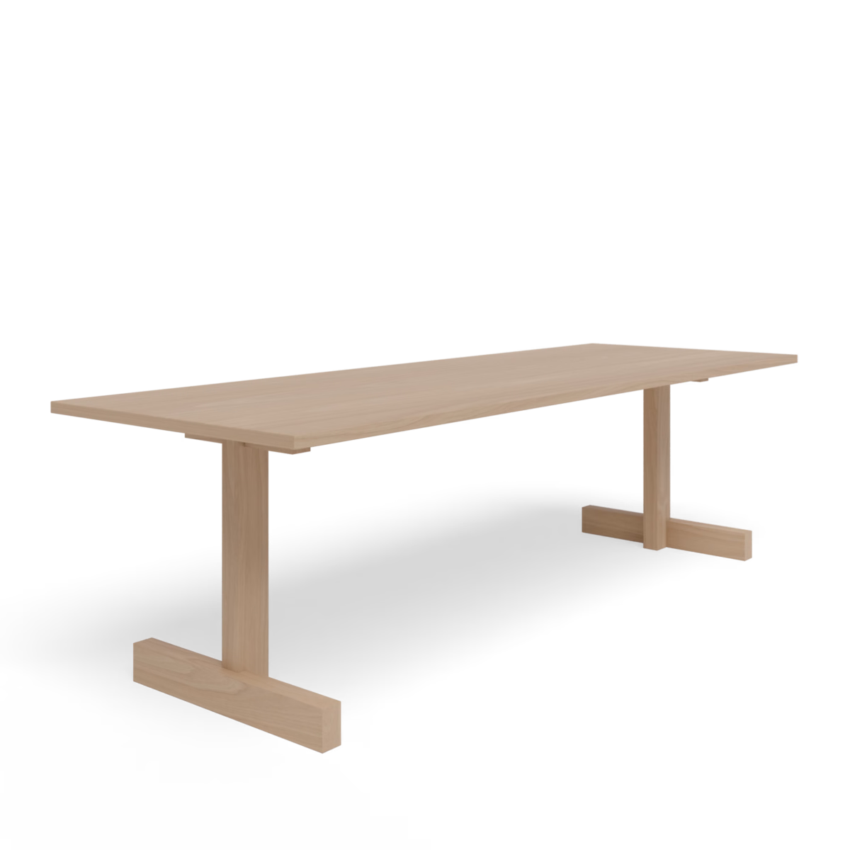 Studio HENK Base eettafel rechthoekig eiken hardwax olie natural - Afbeelding 2