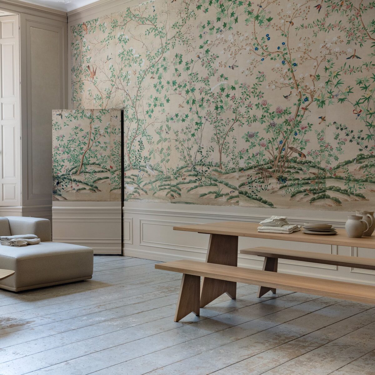 Studio HENK Butterfly Wood eetkamerbank Eiken gerookte beits 180cm - Afbeelding 8
