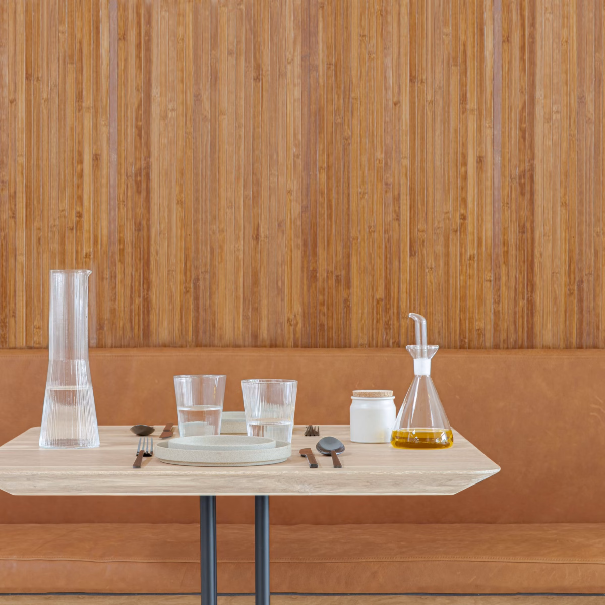 Studio HENK Rest countertafel 70x70 HPL Fenix Nero Ingo - Afbeelding 4