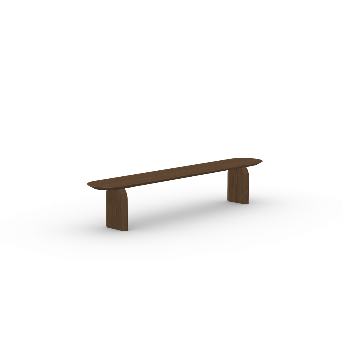 Studio HENK Slot eetkamerbank Eiken donker bruine beits 180cm verjongd - Afbeelding 6