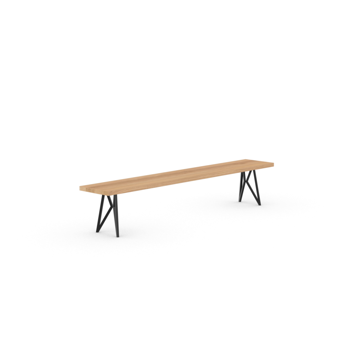 Studio HENK Butterfly eetkamerbank Eiken naturel lak 140cm - Afbeelding 8
