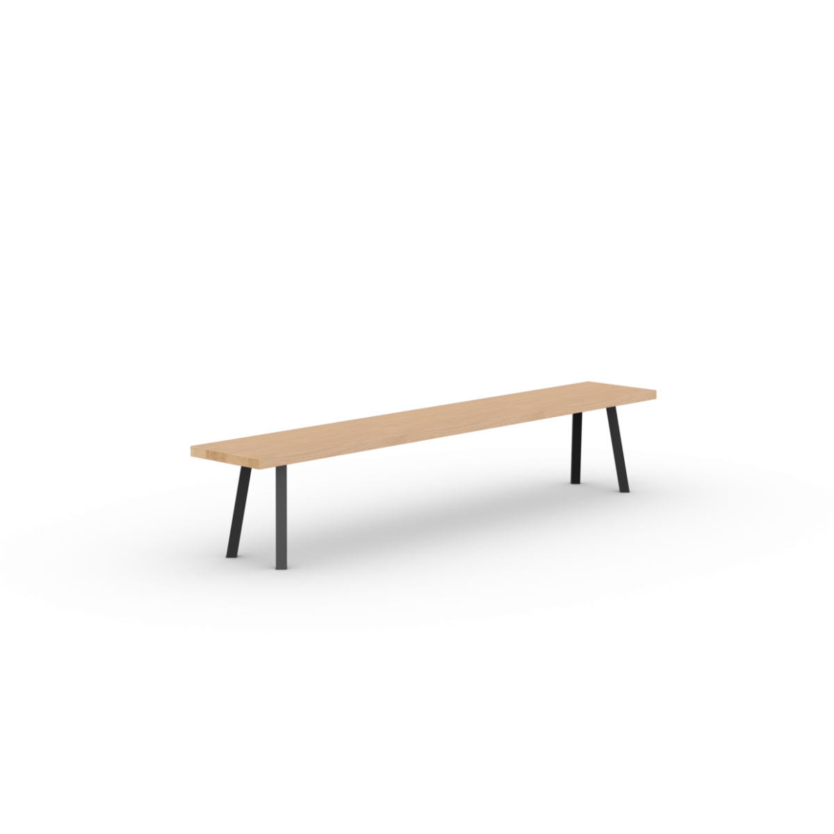 Studio HENK New Classic eetkamerbank Eiken hardwax olie natural light 200cm - Afbeelding 4