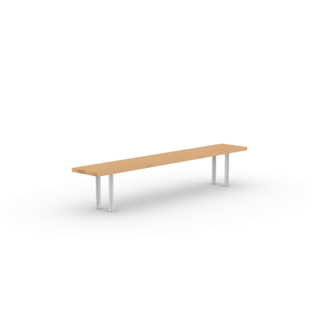 Studio HENK Cross eetkamerbank Eiken hardwax olie natural 200cm - Afbeelding 5