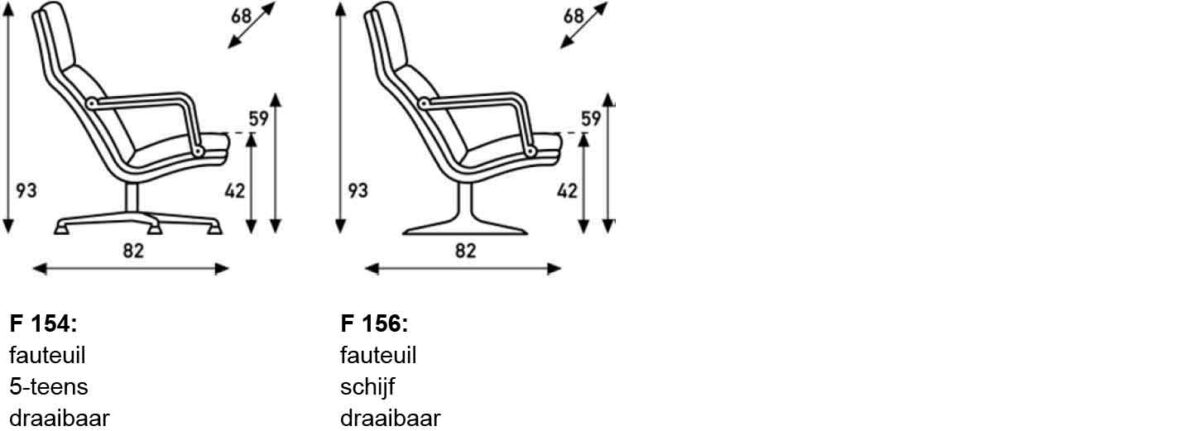 Artifort F154-F156 fauteuil - Afbeelding 4