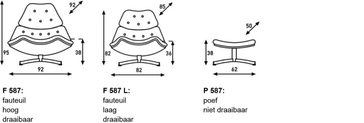 Artifort F587-F588 fauteuil - Afbeelding 9