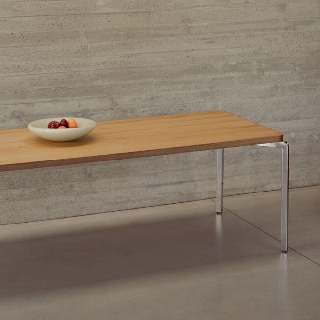 Studio HENK Arc eettafel rechthoekig eiken hardwax olie natural light