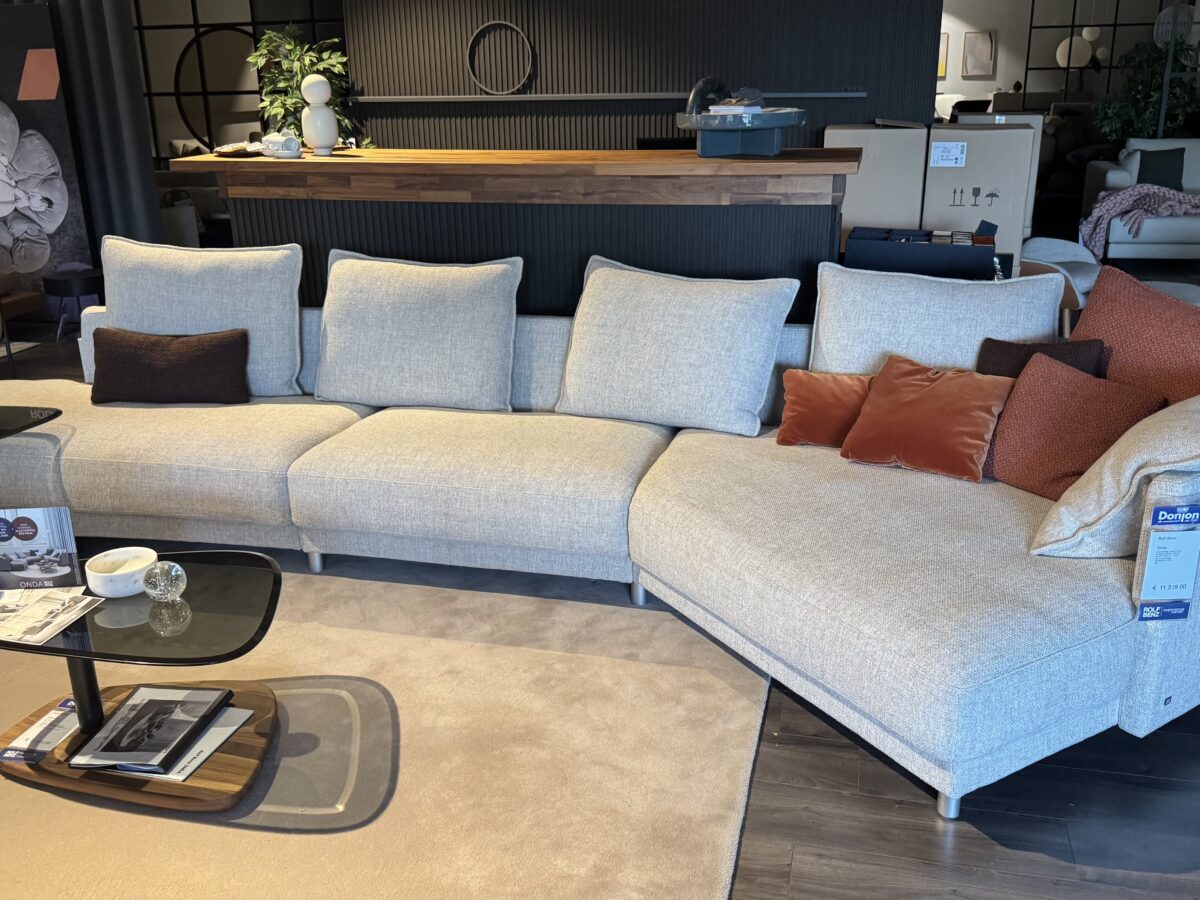 Rolf Benz Onda hoekbank– showroommodel