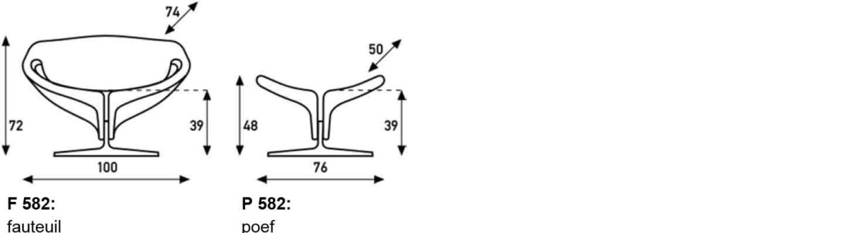 Artifort P582 Ribbon poef - Afbeelding 12