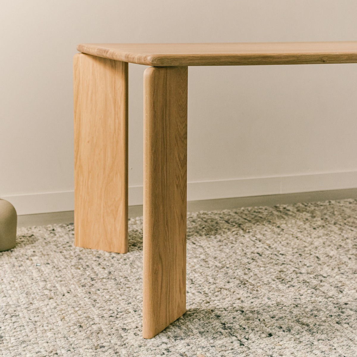 Studio HENK Soft eettafel rechthoekig eiken naturel lak - Afbeelding 8