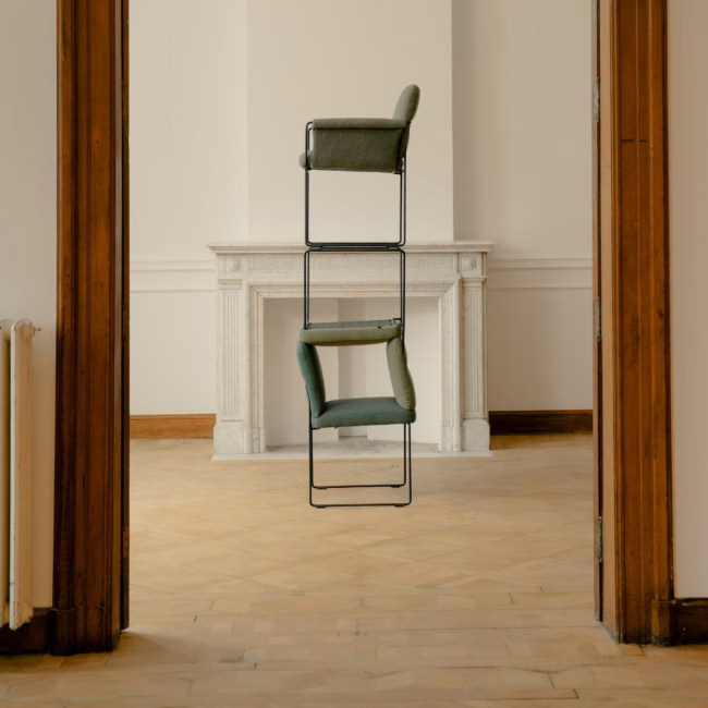 Studio HENK Unfold eetkamerstoel met armleuning