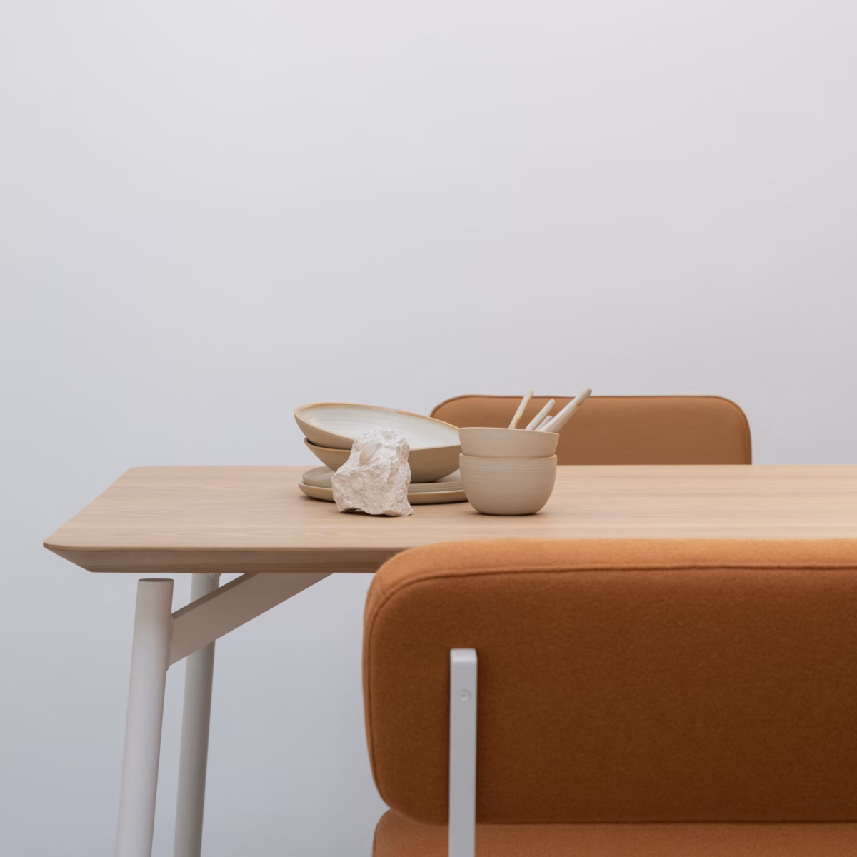 Studio HENK Flyta eettafel rechthoekig eiken gerookte beits