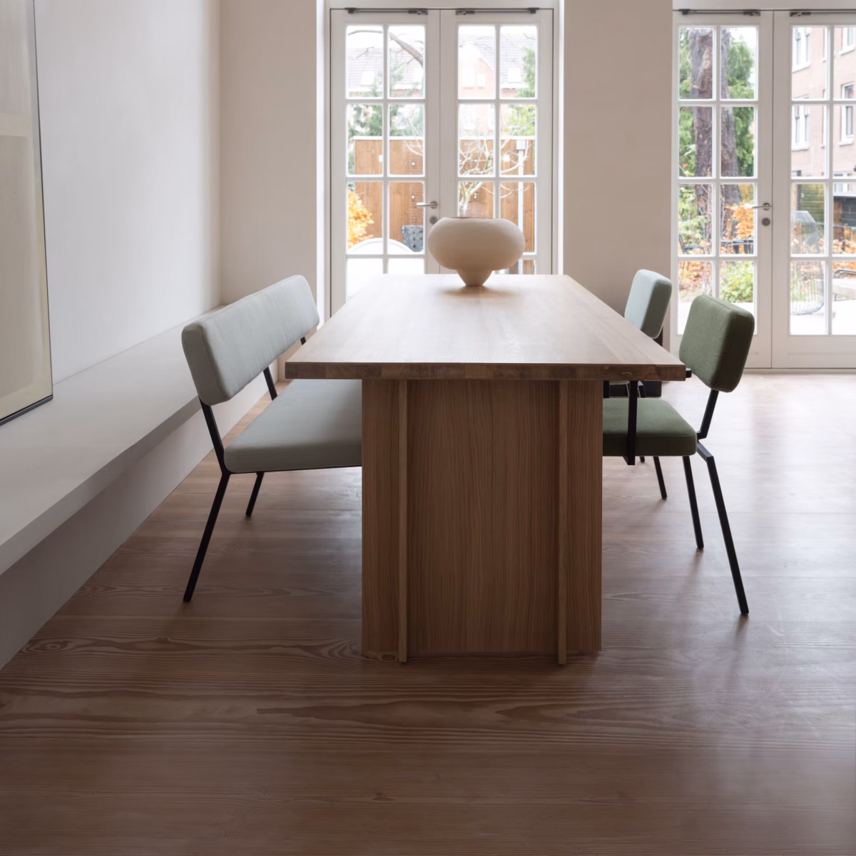 Studio HENK Column eettafel rechthoekig eiken naturel lak - Afbeelding 11