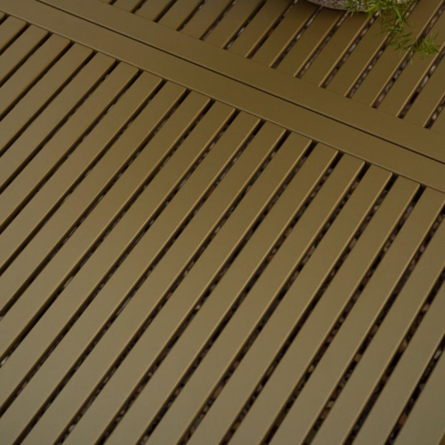 Studio HENK Trace tuintafel kakigrijs