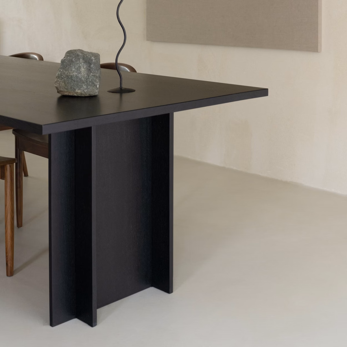 Studio HENK Column eettafel rechthoekig eiken gerookte beits - Afbeelding 3