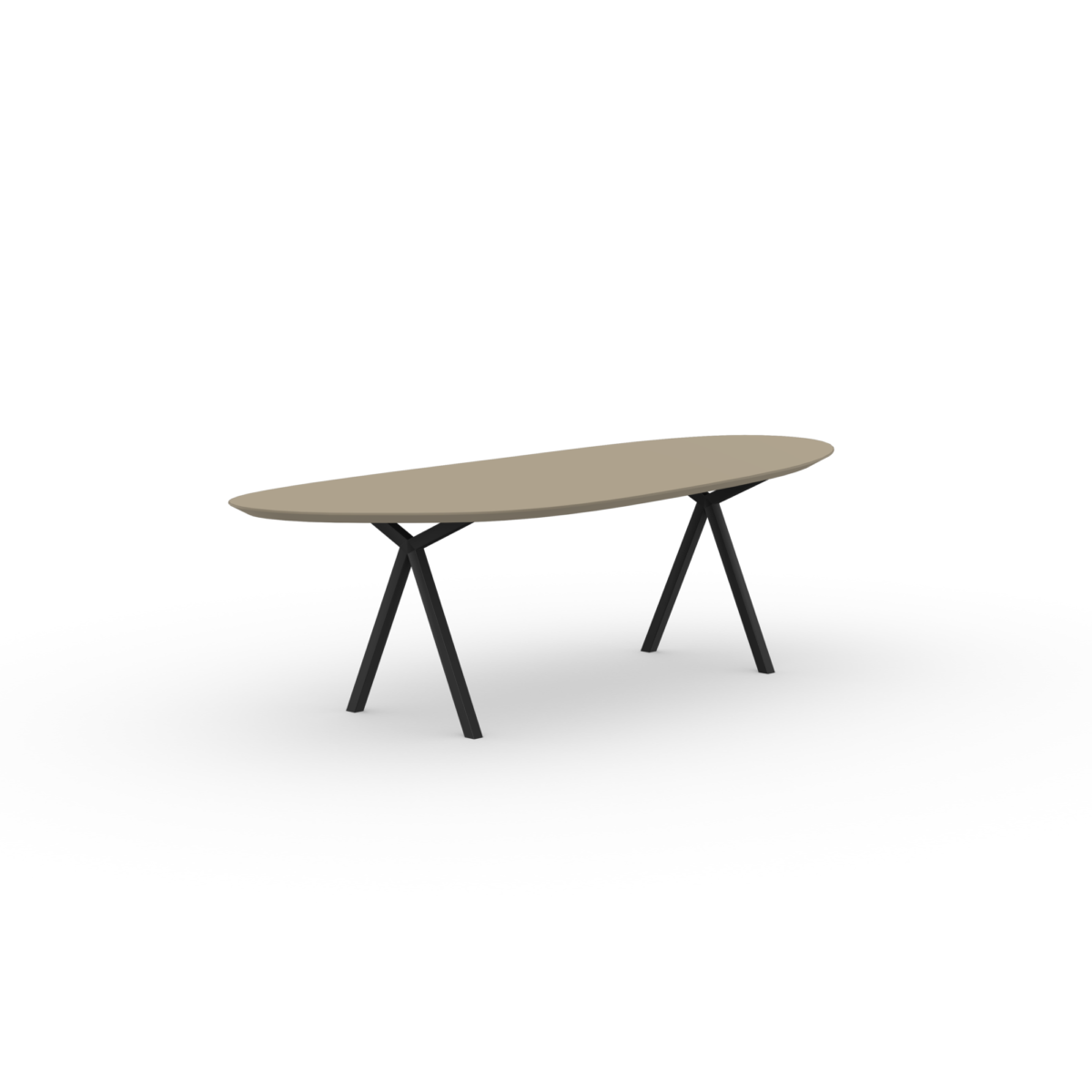 Studio HENK Butterfly eettafel blob hpl fenix beige luxor - Afbeelding 11