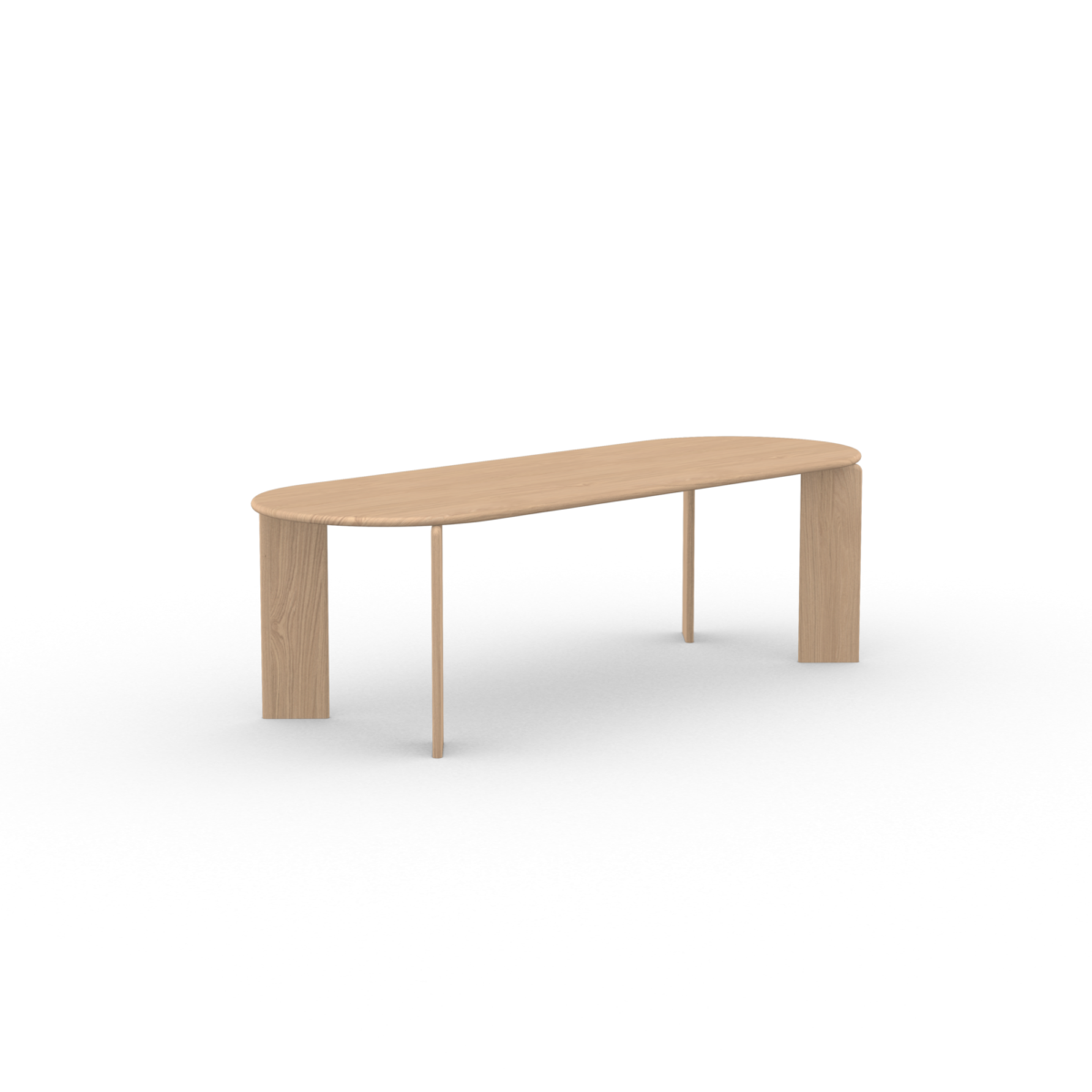 Studio HENK Soft eettafel plat-ovaal eiken hardwax olie natural light - Afbeelding 13