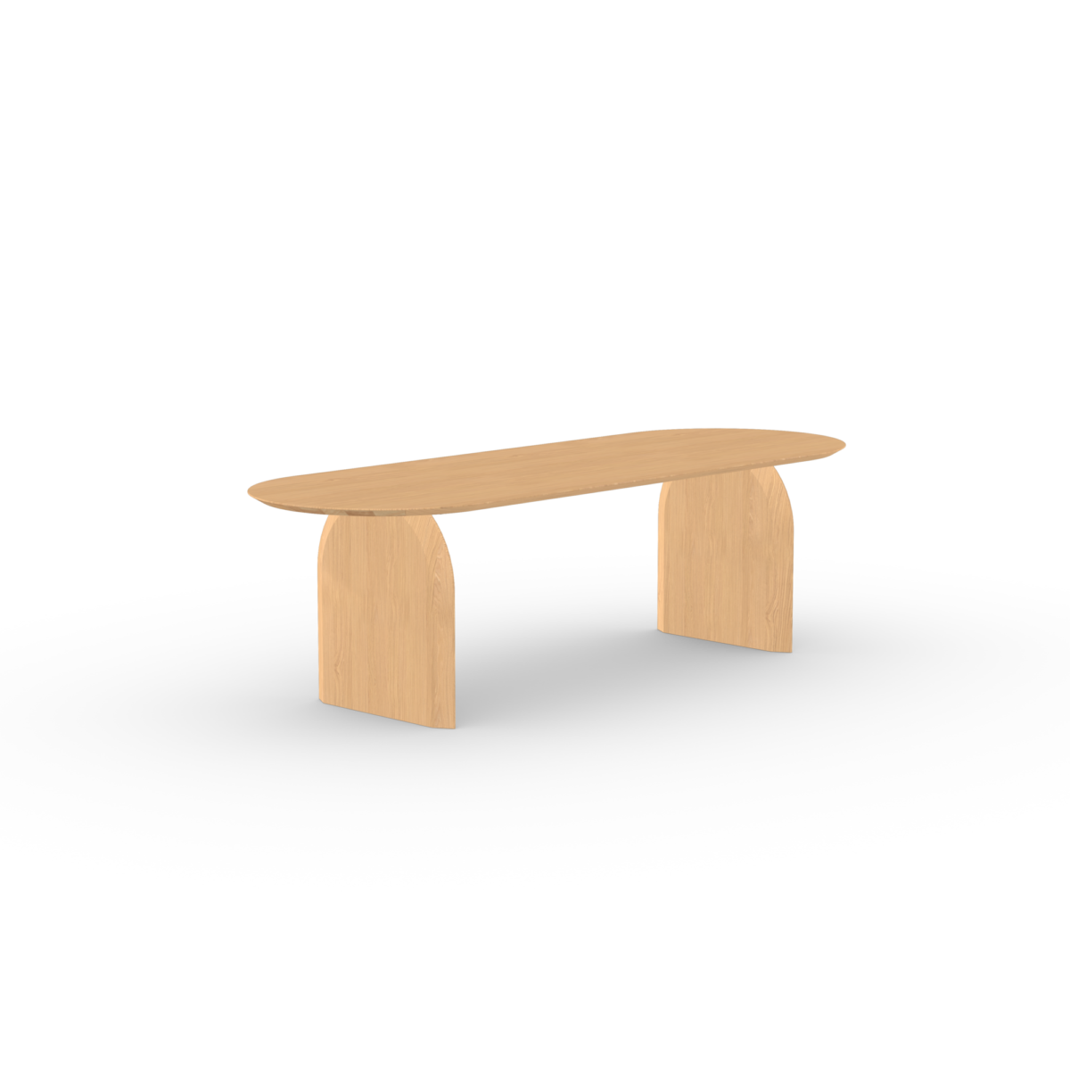 Studio HENK Slot eettafel plat-ovaal eiken naturel lak - Afbeelding 11