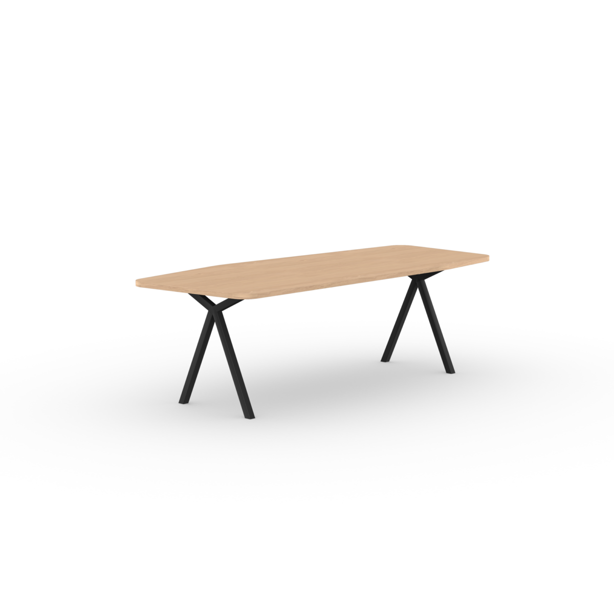 Studio HENK Slim X-type eettafel paper eiken hardwax olie natural light - Afbeelding 9