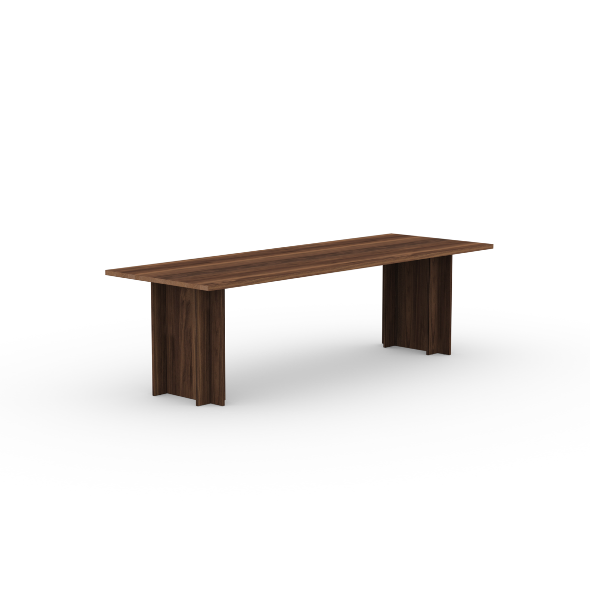 Studio HENK Column eettafel rechthoekig walnoot naturel lak - Afbeelding 12