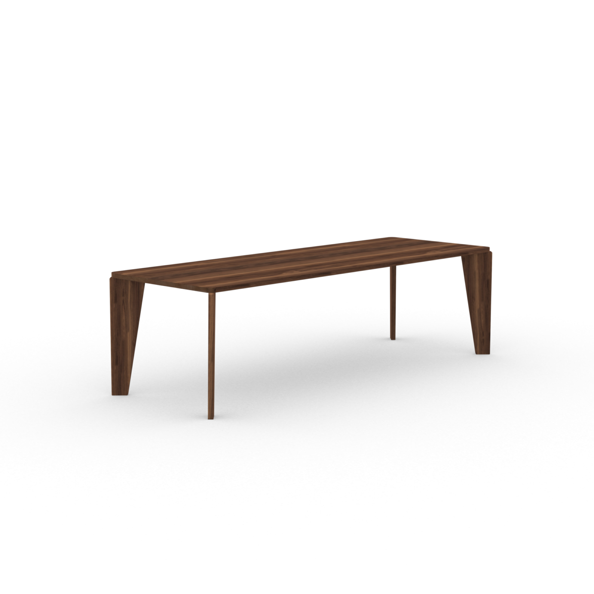 Studio HENK Taper eettafel rechthoekig walnoot naturel lak - Afbeelding 12